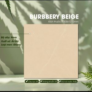 Gạch Ốp Lát Ấn Độ 1200x1200 Mã Burbbery Beige