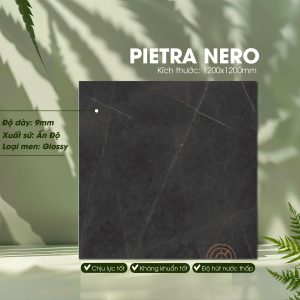 Gạch Ốp Lát Ấn Độ 1200x1200 Mã Pietra Nero