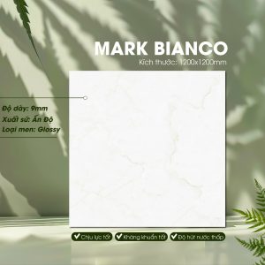Gạch Ốp Lát Ấn Độ 1200x1200 Mã Mark Bianco