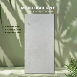 Gạch Ốp Lát Ấn Độ 60x120 Mã Mistic Light Grey