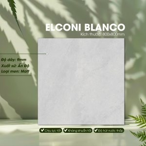 Gạch Ốp Lát Ấn Độ 800x800 Mã Elconi Blanco